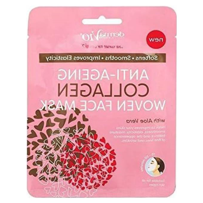 DermaV10 Anti-Ageing COLLAGEN Face Mask with Aloe Vera
