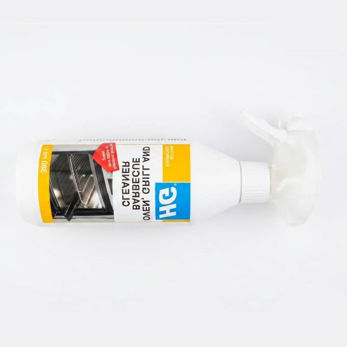 HG Oven, Grill & BBQ Cleaner Spray, Removes Baked-On Food & Grease 380ml