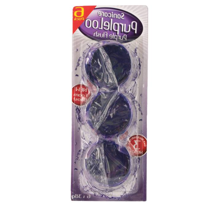 Sanicare Purple Toilet Cistern Blocks 12 Pack 38g, Toilet Bowl Cleaner