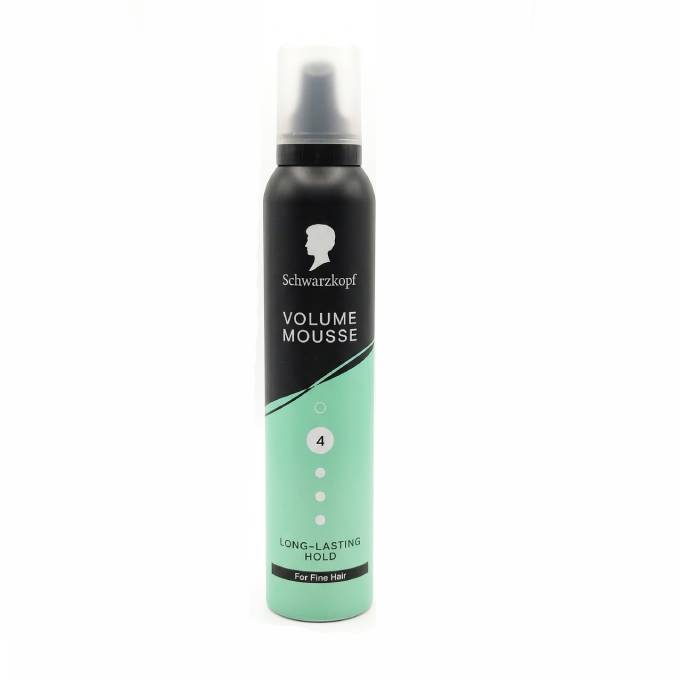 Schwarzkopf Mousse Volume, Hold Level 4, Hair Mousse for Fine Hair 200 ml