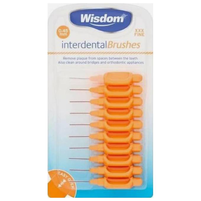 Wisdom 0.45mm Orange Interdental Brush
